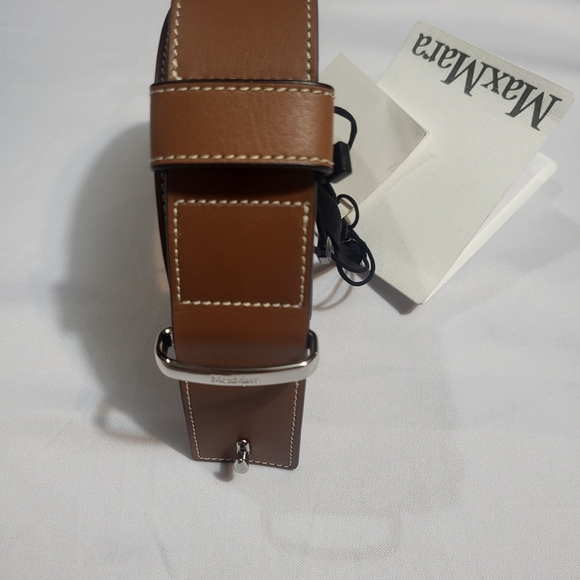MaxMara Brown Leather Women Belt. #45